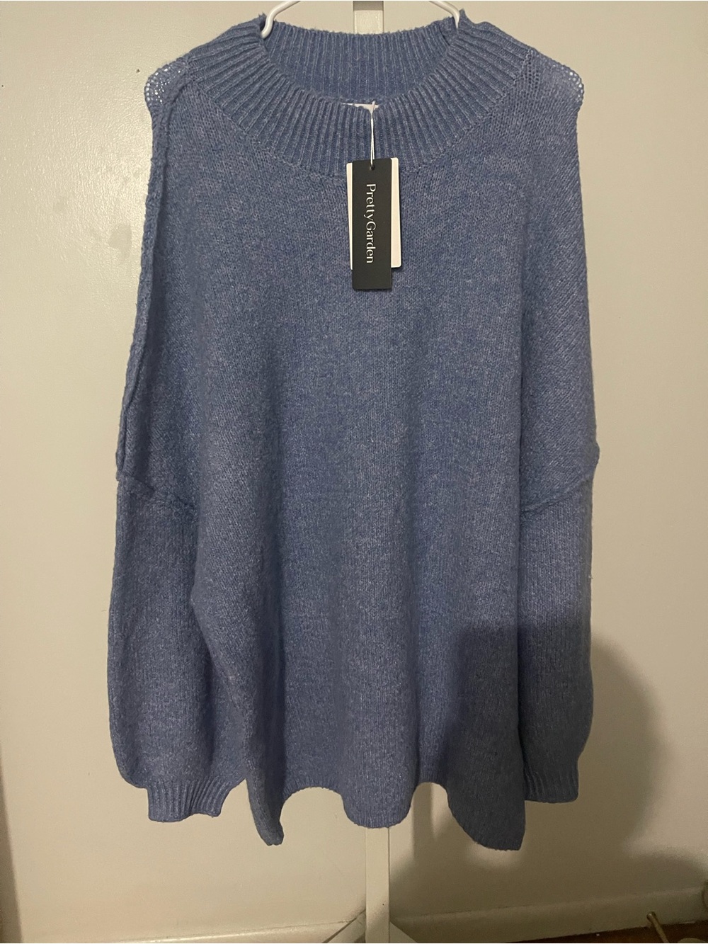 PrettyGarden Blue Sweater for Women